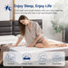MemoryFoam Mattress Full Size White Grey Hypoallergenic