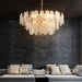 Gold Finish Tiered Chandelier Pendant Light Fixture