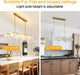 Modern Chandelier - Glass Pendant Light for Dining Room, Living Room, Kitchen Island,Bedroom (A-4 Light 38.2")