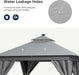 10x10 Ft Gazebo With AllSeasonWeatherproofLED Lighting