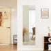 Gold Full Length Mirror 59"X16.5" Full Body Floor Mirror for Bedroom or Cloakroom, Can Stand Alone, Hang or Lean against Wall, Tall Wall Mirrors with Stand and Sleek Aluminum Alloy Thin Frame
