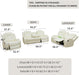 Living Room Set Leather Sofa Power Recliner Living Room Furniture Set Power Manual Loveseat with Cup Holders/Storage Console/Led Light for Living Room/Apartment(Creamy White, Loveseat)