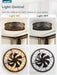 20" Caged Ceiling Fans with Lights,Low Profile Flush Mount Enclosed Bladeless Farmhouse Ceiling Fan with Light and Remote,Black and Gold Vintage Victorian Rustic Fandelier for Bedroom,Kitchen