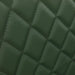 Mid Century Modern Faux Leather Dining Chairs Set of 2, Green, Upholstered Seat, Metal Legs, Adjustable Foot for Kitchen Dining Room Desk Chairs