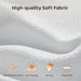 Cloud Upholstered King Bed Frame with Headboard, 5 Inch Foam Padded Platform, No Box Spring, Easy Assembly (Snow White)