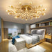 Crystal Luster Ceiling Light Chandelier Semi Flush