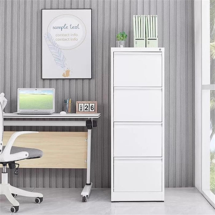 4 Drawer File Cabinet with Lock Steel Vertical Filing Cabinet