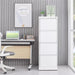 4 Drawer File Cabinet with Lock Steel Vertical Filing Cabinet