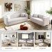 Velvet Sofa Set Luxury Couch Set Living Room Couches and Loveseat Sets Modern Sofa Couch Set L Shaped Couches with Gold Metal Legs and Nailhead for Living Room, Apartment and Office