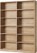 Bookshelf and Bookcase, 6-Tier Double Wide Bookshelves,Freestanding Display Storage Shelves, Tall Bookcases for Home Decor Bedroom, Living Room, Home Office, Light Oak