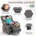 Kids Pushback Recliner with Cup Holders