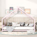 Metal Full Size Bed Playhouse Roof MontessoriStyle