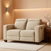 62.2'' Wall Hugger Power Loveseat Recliner Sofa with Adjustable Headrest and USB & Type C Dual Charge Ports for Living Room, Office (Fabric, HL198M1) (Beige)