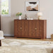 Sideboard Buffet Cabinet with Storage, 56" Modern Sideboard, Brown