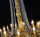 24-Light Antique Gold Crystal Chandelier, Extra Large Luxury Candle Chandelier Lighting Fixture for High Ceiling Foyer, Grand Entryway Living Room, Oversized D39 H64
