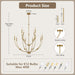Magnificent Brushed Gold Chandelier 12 Light Fixture