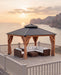 Hardtop Gazebo TenByTenFeet WeatherResistantDoubleRoof