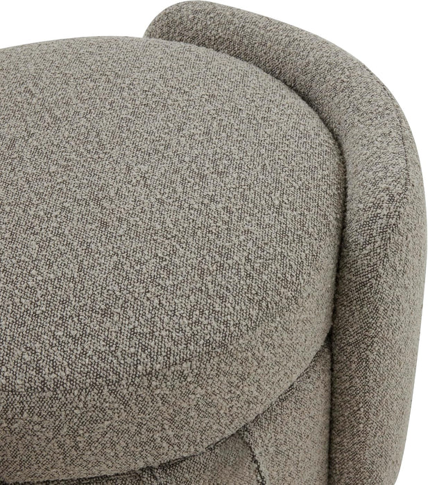 Couture Collection Danianna Light Brown Boucle Storage Ottoman (Fully Assembled)
