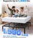14 in Queen Bed Frame, Metal Platform Bed 15-Minute Solo Setup