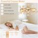 Bedroom Ceiling Fan with Lights: 20" Gold Chandelier Small Fan with Remote Control - Modern Flower Fandelier for Girl'S Bedroom Living Room Kitchen