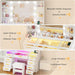 Vanity Desk With Multicolor RGB Illuminated Mirror