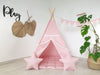 Toddler Teepee Tent Teepee Tent , Playhouse for Kids , Kids Playhouse , Indoor Playzone , Neutral Teepee Print , Pink Baby Girl Style Teepee