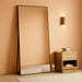 76"X34" Rectangle Full Body Floor Mirrors, Full Length Mirror Hanging or Leaning, Aluminum Alloy Frame Wall Mirror for Bedroom, Dressing Room, Black