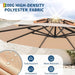 10FT Patio Umbrella, Offset Cantilever Umbrella with UV Protection, Fade Resistant Polyester Fabric, Easy Tilt Adjustment Pool Umbrellas Outdoor for Deck, Garden, Backyard