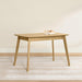 Extendable Dining Table FortySevenToFiftyNineInches Oak Veneer