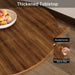 Round Dining Table 24" Circle Tulip Table for 2 People,Walnut | Mid Century Modern Leisure Kitchen Table with Wood Thickened Tabletop Sturdy Metal Pedestal for Small Places Living Room Cafe