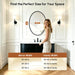 Black Oval Bathroom Mirror 20X28 Inch