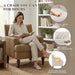 Brown Upholstered Accent Chair With Thick Cushions