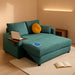 65Inch Sleeper Sofa Bed CorduroyFabric Emerald Green
