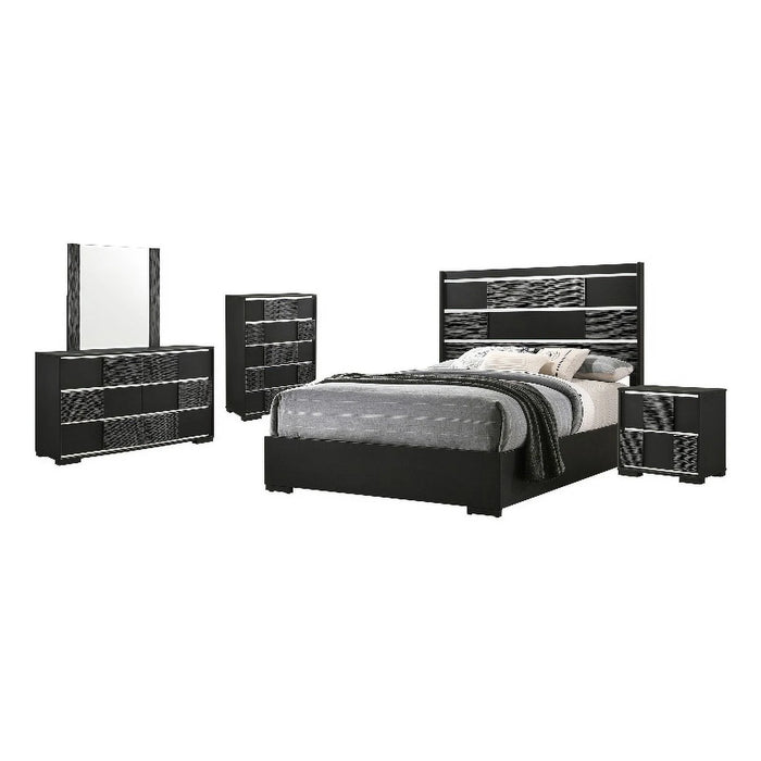 Blacktoft 5-Piece Queen Panel Bedroom Set Black