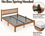 Bamboo Full Bed Frame with Headboard, Mission Style Bedroom