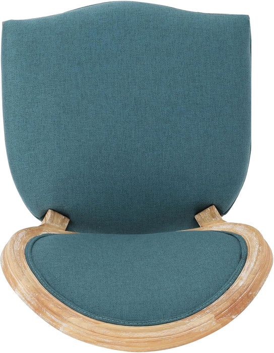 Phinnaeus Fabric Dining Chairs, 2-Pcs Set, Dark Teal