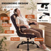 PU Leather Office Chair, Computer Desk Chair with Dual Back Support