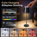 4 Pack Cordless Table Lamp Rechargeable Black