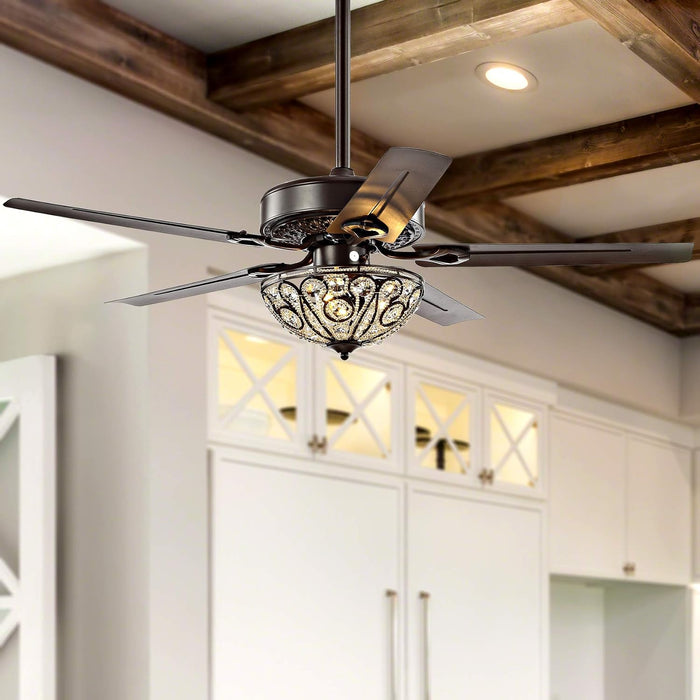 Oil Rubbed Bronze Ceiling Fan Integrated Cooling System