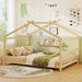 Full Size Premium Solidwood House Bedframe Rooftop
