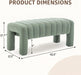 42.5" Upholstered Ottoman Bench,Modern Boucle Entryway Bench with Seating,Upholstered End of Bench,Teddy Fabric Footrest for Bedroom,Living Room