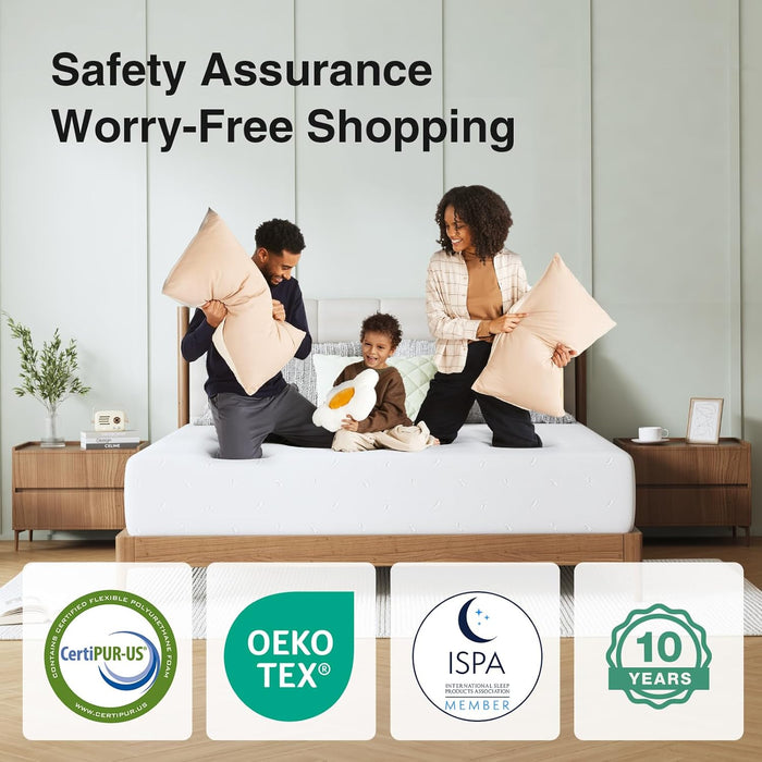 12 Inch King Size Mattress, King Memory Foam Mattress for Motion Isolation & Contour Support with Cooling Wave-Cut Foam & High-Density Support Foam Mattresses in a Box Medium Firm Feel