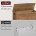 Honey Brown Engineered Wood Storage Chest ThirtyNineIn
