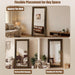 Wood Full Length Mirror 71"X30", Large Solid Wood Frame Floor Mirror