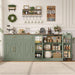 71" W Kitchen Buffet Cabinet with Storage, Large Coffee Bar Cabinet