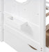 White Twin HouseShaped Bed Frame With StorageSpace