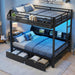 Queen Over Queen Bunk Bed WithIntegratedStorage Drawers