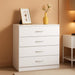 White 4 Drawer Dresser Contemporary Bedroom Storage