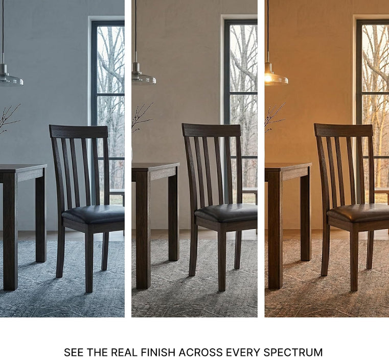 Signature Design by Ashley Hammis Dining Chair, Set of 2, Dark Brown