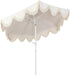 UMB1001 Collins 9 Ft. Classic Cottage Tassel Market Patio Umbrella with Auto-Tilt, Crank, Wind Vent and UV Protection